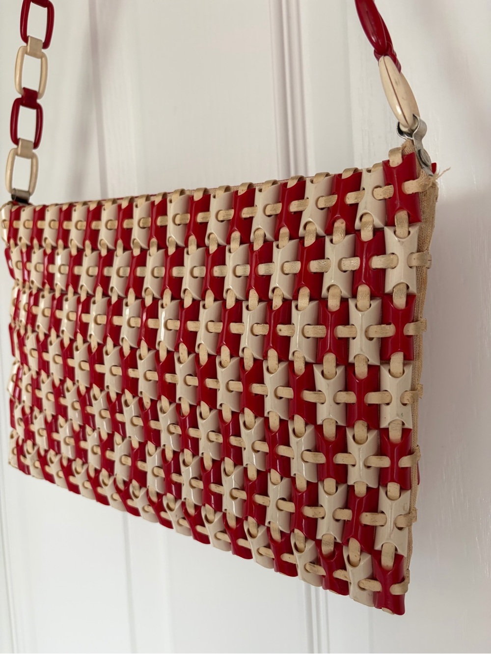 Vintage Plastic Flex Purse bag from 1940s